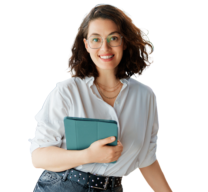 Business professional reviewing digital basics score analysis on tablet - SEO and website performance audit